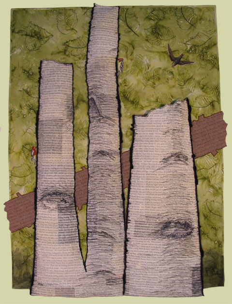 Image of quilt titled “Trees II" by Barbara O'Steen